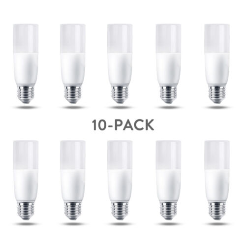 10x Dimmable LED Candle Light Bulbs 3W White Columnar Lamp E27 B22 AC 220V 240V - Afbeelding 1 van 14