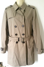 Women's Ax Armani Exchange Fawn Raincoat Mac Mackintosh Coat 8 Uk Small