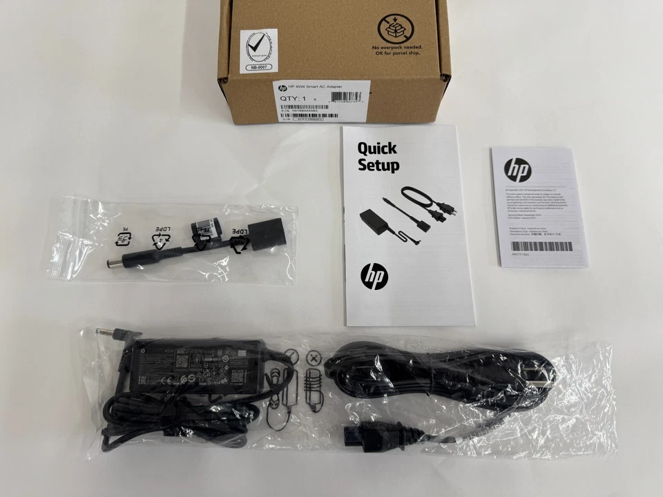 Genuine HP 45W Smart AC Adapter.H6Y88AA#ABA.19.5V-2.31A,For HP Laptop 741727-001 - Image 4 of 4