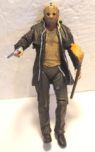 NECA Friday The 13th Movie Jason Voorhees 7 Inch Action Figure Mask Knives