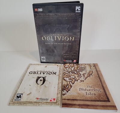 The Elder Scrolls IV: Oblivion Game of the Year Edition (PC) Complete with Map