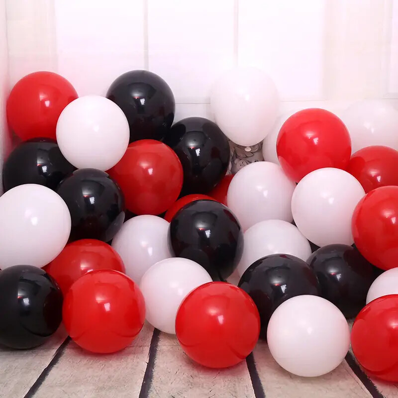 100 Stück Schwarze Latex-Luftballons – 5 Zoll (12,7 Cm), Für Helium Oder Luft, Wiederverwendbar Für Partys & Deko