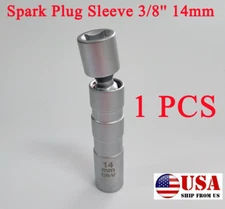 1X 96mm 3/8''14mm Universal Magnetic Drive Spark Plug Socket Sleeve Removal Tool