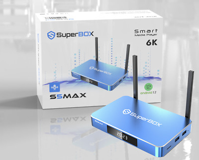 The SuperBox S6 S5 Max 6K Ultra HD Android TV Box (2024) 4GB