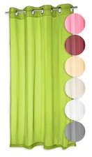 Voile Etoffe pour Décoration Oeillets Uni Rideau Sheer Rideau Transparent Env.