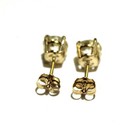 GIA Certified 14k yellow gold 1.81ct european round diamond earrrings natural — photo 5