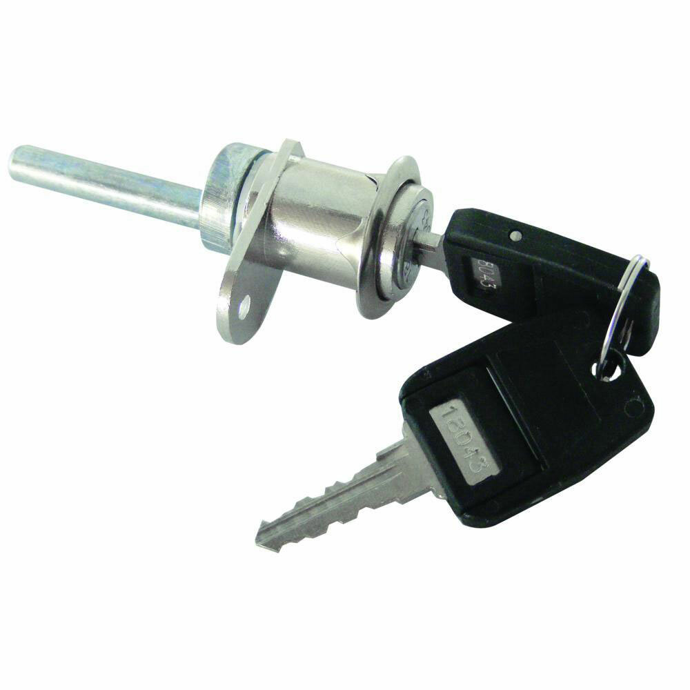 Asec Single Flange Fix Furniture Pedestal Lock CP (AS9958)