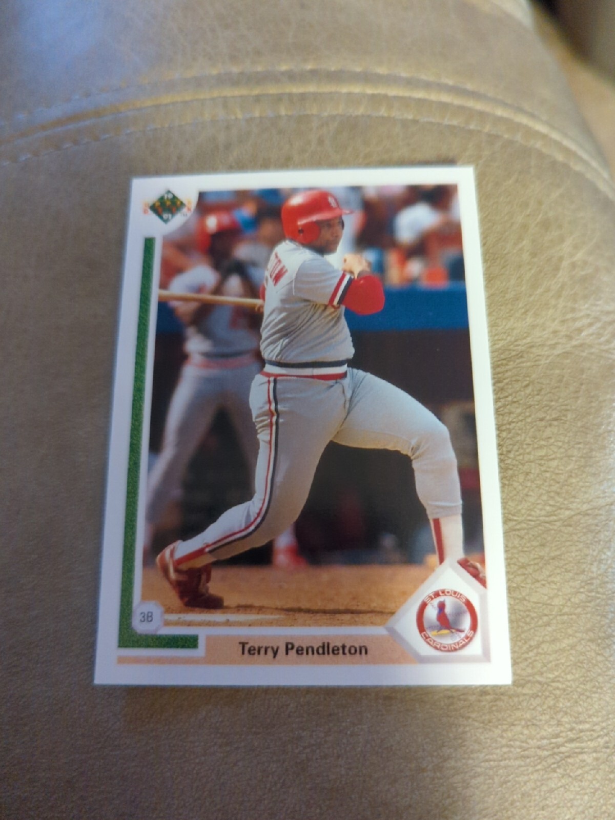 Upper Deck baseball card 1991 Terry Pendleton #484 St. Louis Cardinals