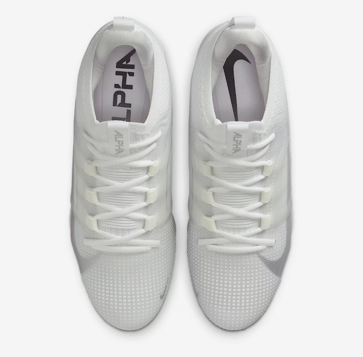 Nike Alpha Menace 4 Elite White Metallic Silver Mens Football Cleats $220 NEW Nike Men main image 2