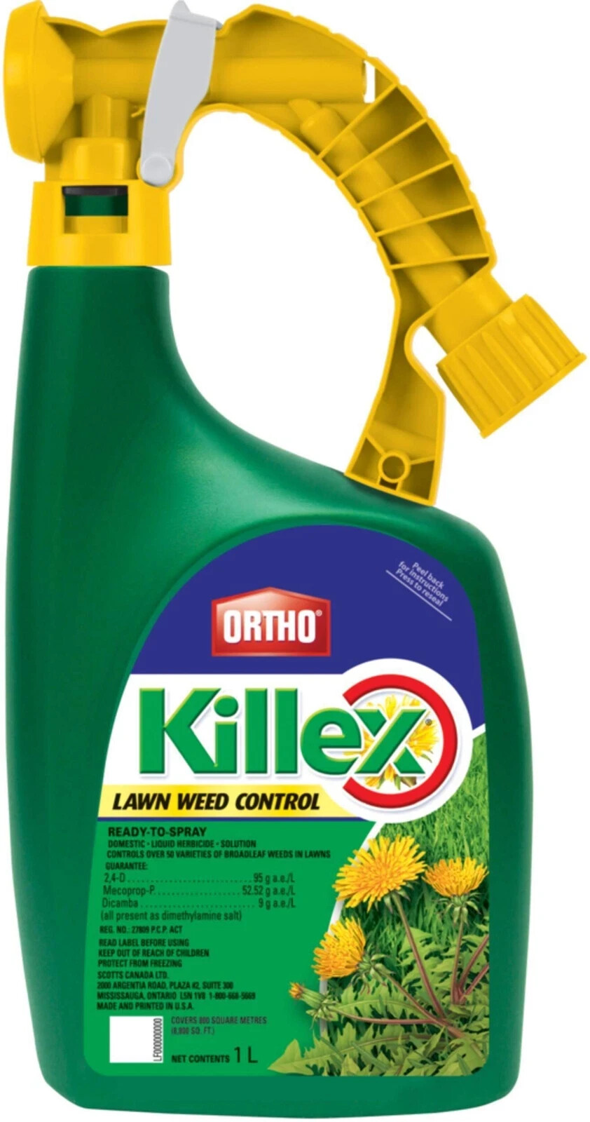Ortho Killex Ready-to-Spray Lawn Weed Control/Killer, Herbicide, 1-L | eBay