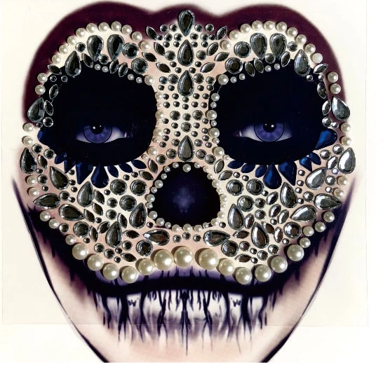 Skeleton Rhinestone Stick-On Face Jewels