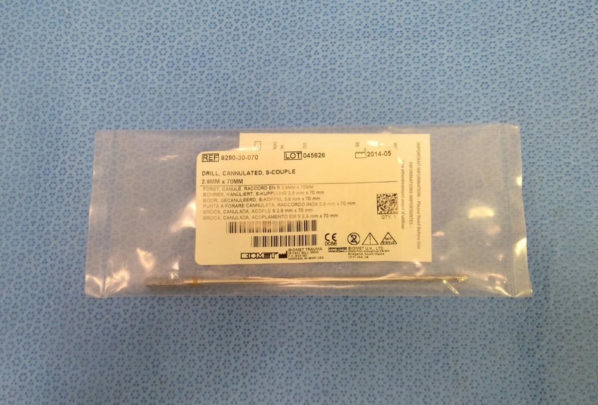 ドクターイビス Zimmer Biomet 8290-30-070 Surgical 2.9mm x 70mm Cannulated S