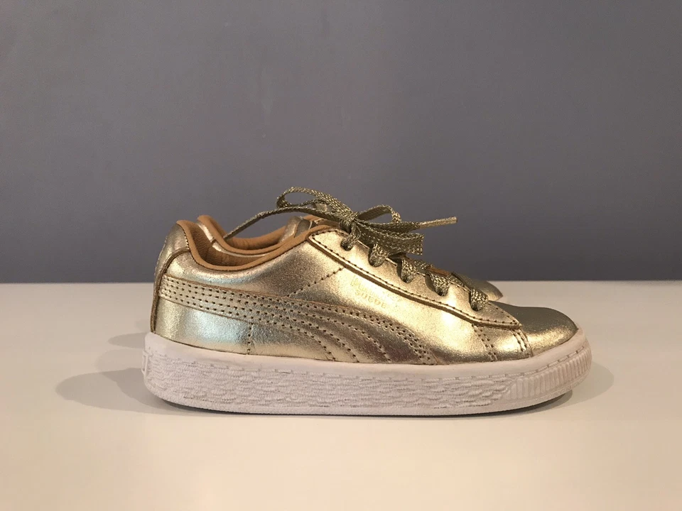 PUMA SUEDE INFANT 50TH GOLD ANNIVERSARY UNISEX SIZE US 10C - Image 3 of 4