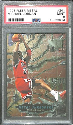 1996-97 Fleer Metal #241 Metal Shredders Michael Jordan PSA 9 | eBay