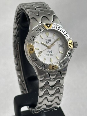 ESQ Two-Tone Stainless Steel Gold Plated White Dial Swiss  display picture 1