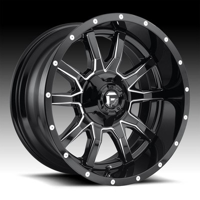 4/Fuel D627 Vandal Gloss Black Milled 20x9 5x5.5 / 5x150 1mm ...