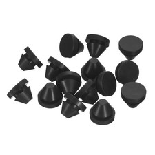 16 Pcs Silicone Hole Plug, Black Fit for Bottle Pipes 9-10mm Inner Diameter