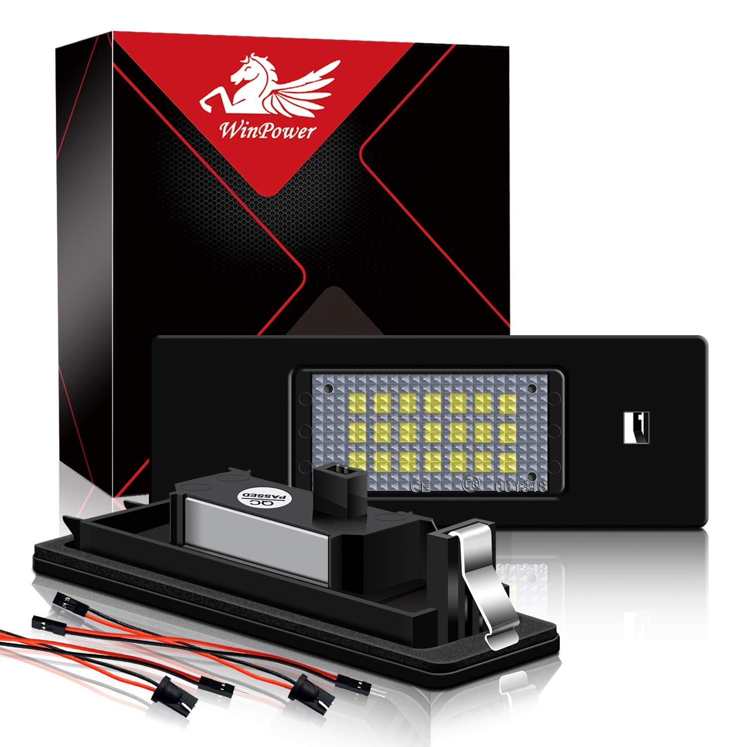 Éclairage LED pour plaque immatriculation de voiture kit 6000K anti erreur