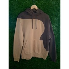 Reworked Nike Wave Hoodie Brown Tan Swirl Cus...