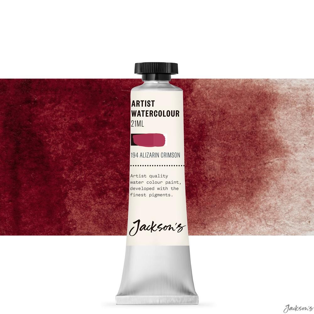 Jackson's : Artist Watercolour Paint : 21ml : Alizarin Crimson : Tube of High...