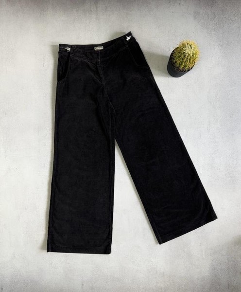 Men Emporio Armani Trousers Black Velvet 34 / L /