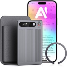 Yorlu AI Voice Recorder Transcribe Summarize 80 Languages 64GB GREY