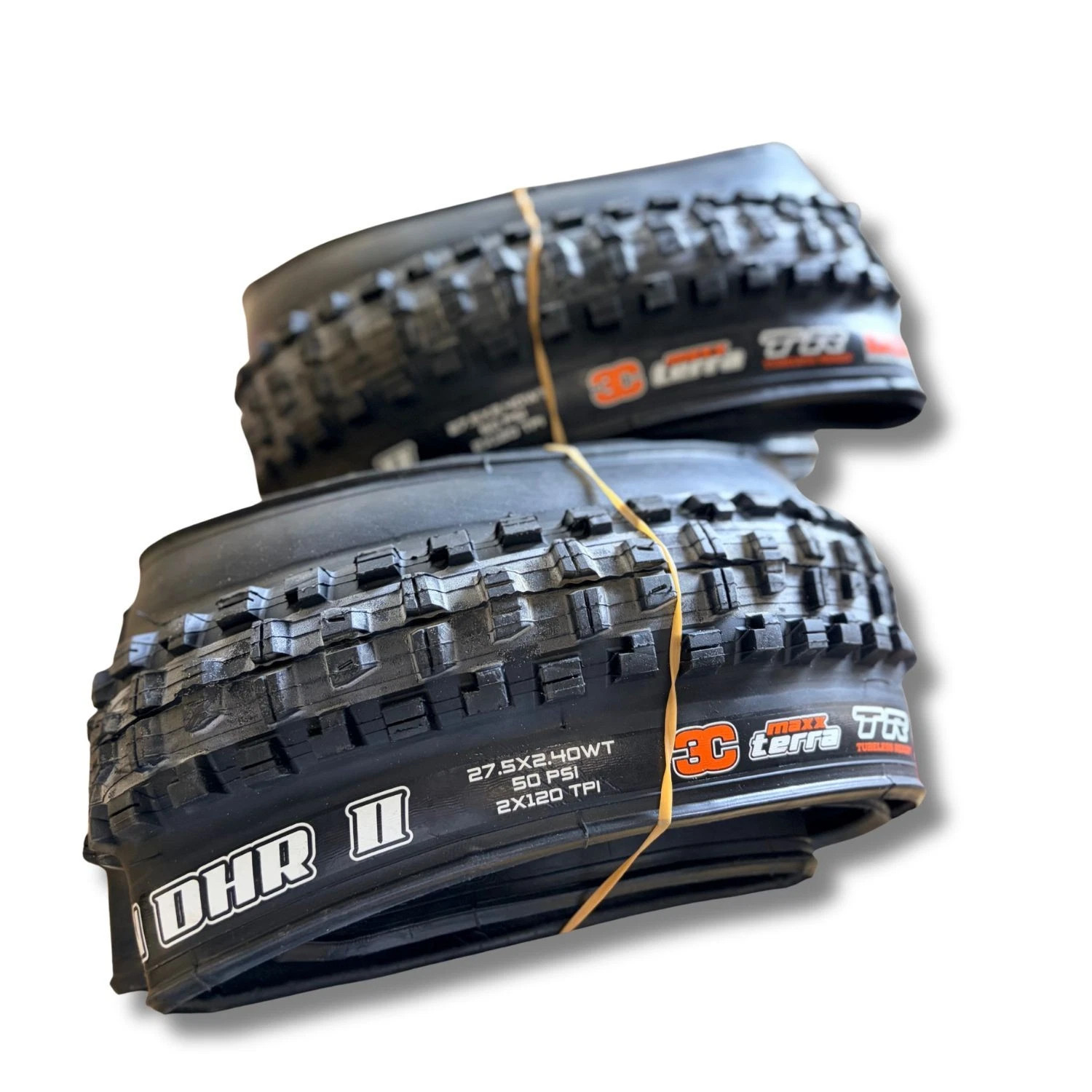 Maxxis Minion DHR II 3C MaxxTerra DD TR 27.5 x 2.4WT TLR Bike Tire 1 or 2 Tires