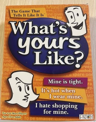 What s Yours Like? Party Board Game Patch Products 4+ Players Complete