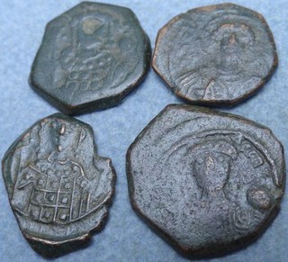 Lot of 4 Byzantine Bronze Coins
