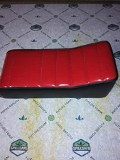 Black/ Red metal-flake  mini bike seat  16 x 8