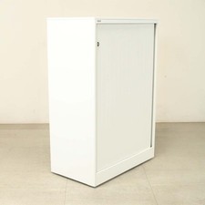 Ahrend 1190h White Tambour Cupboard - LOC254