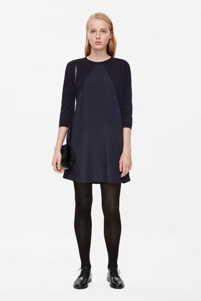 Women COS Dress Black Cotton 38 / M / 46 #6QUO