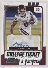 2021 Panini Contenders Draft Picks College Ticket Auto Kylin Hill #138 Auto 9r9