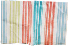 Vinyl Flannel Back Tablecloth, 52"x90"Oblong, MULTICOLOR STRIPES  6, AP