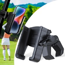 Golf Cart Phone Holder Mount, Compatible with EZGO/Club Car/Yamaha, Black
