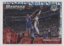 2019-20 Panini Mosaic Montage Fast Break Silver Prizm Damian Lillard #1 04ag
