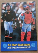 Mike Piazza Ivan Rodriguez 2000 Topps Combos #TC4 All-Star Backstops Insert Card