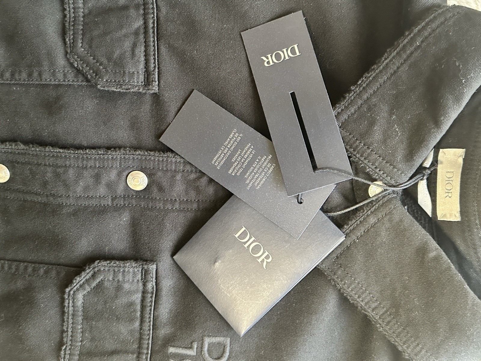 Christian Dior 1947 Black Denim Overshirt Jacket Size 42 NEW RRP £1700 image 9