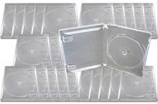 25 x NEW GENUINE Playstation 3 PS3 Replacement CLEAR TRANSPARENT Game Cases OEM