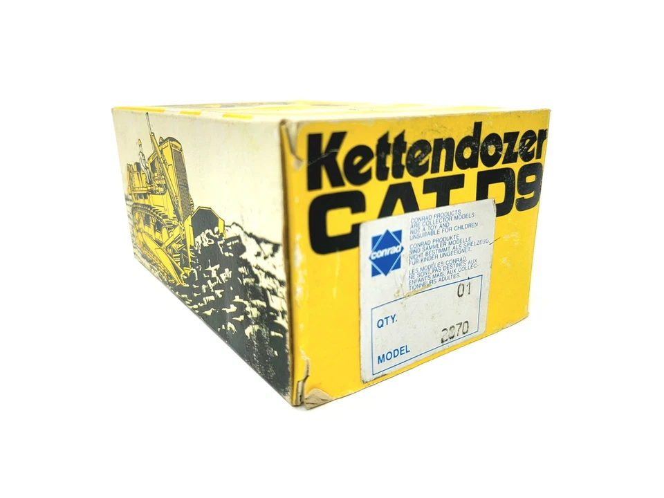 Caterpillar Cat D9 D9G бульдозер - Conrad масштаб 1:50 литая модель #2870 новый - Изображение 4 из 4