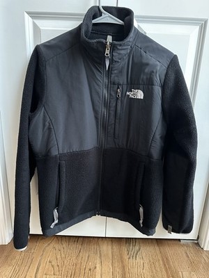 The North Face Womens Small Denali Fleece Jacket Black Retro Polartec Full Zip 