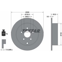 2X Textar 92170403 Bremsscheibe FüR Toyota Celica Prius T23 W2