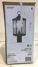 Progress Lighting Park Court 1-Light Textured Black Outdoor Post Lantern