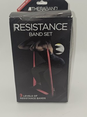 Theraband Professional Latex Resistance Bands-5FT-Yellow/Red/Green -Beginner Set