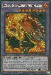 Zoroa, the Magistus Verethragna BLMM-EN045 Secret Rare 1st Edition