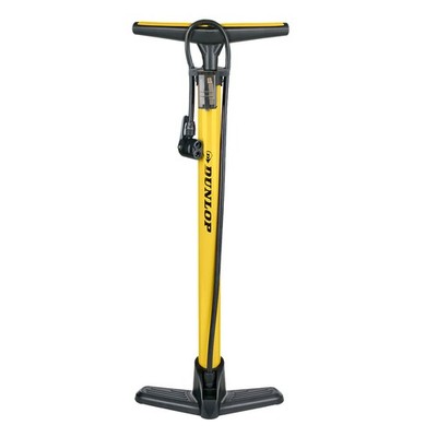 Dunlop Fahrradpumpe für Dunlop-, Schrader- und Französisches Ventil - Standluftp