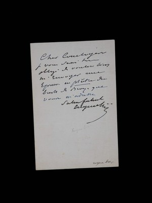 Eugene SUE - Signed Autograph Letter