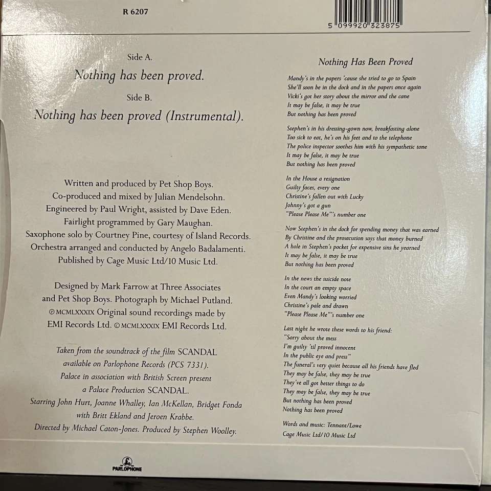 Electronic, Stage & Screen Dusty Springfield - Nothing Has Been Proved Parlophon - Image 2 of 4