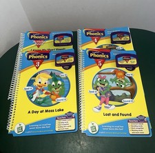 LeapPad Phonics Program 4 Books W/Cartridges, Phonics 3/4/5  Short Vowels, EUC