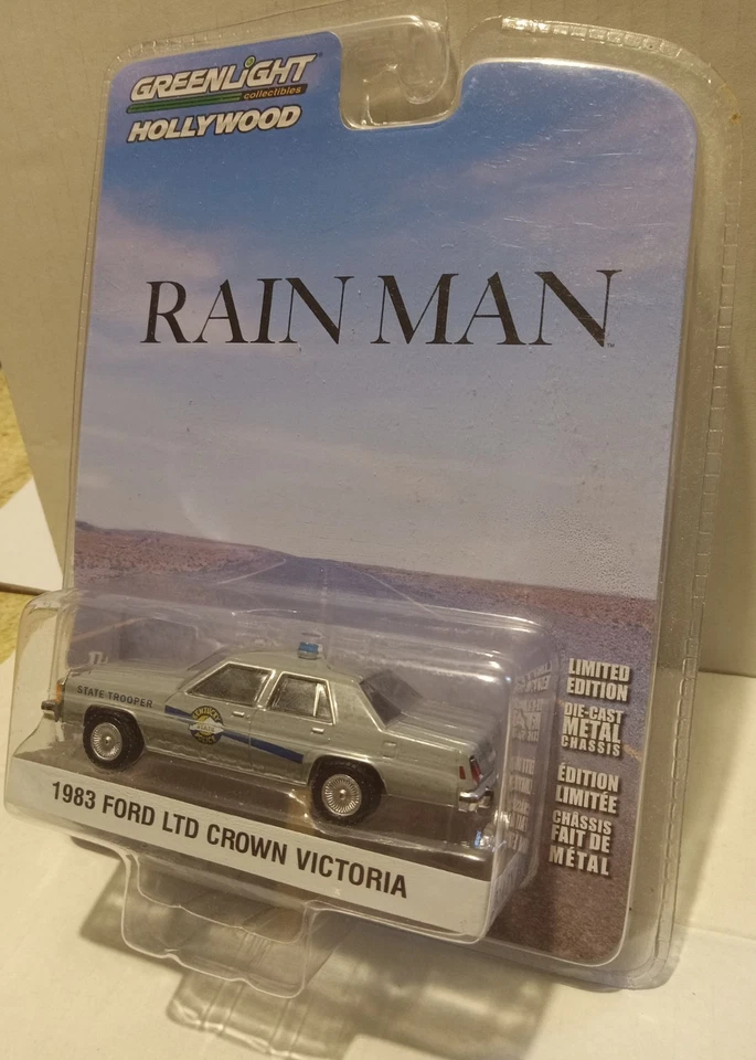 Greenlight Hollywood Rain Man 1983 Ford LTD Crown Victoria 1/64 Die-Cast Police - Image 2 of 3